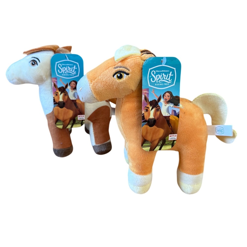 NWT Dreamworksโ Spirit plush horse bundle of two 7"
